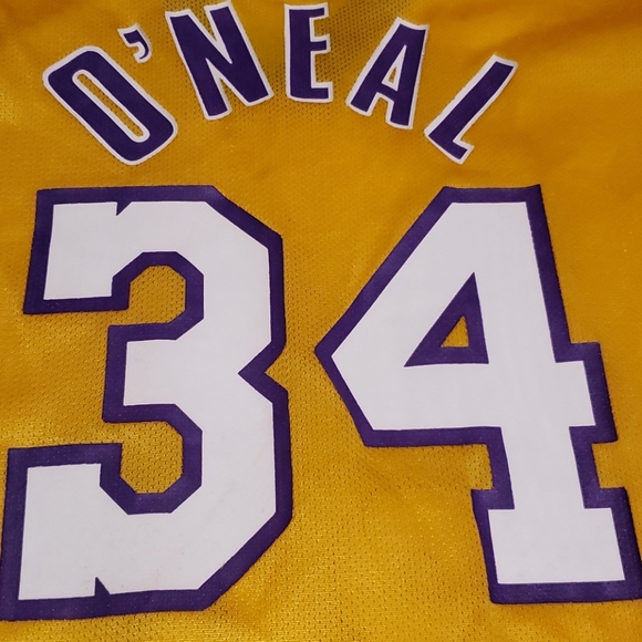 Vintage LA Lakers champion jersey number 34 O'Neal - Picture 6 of 6